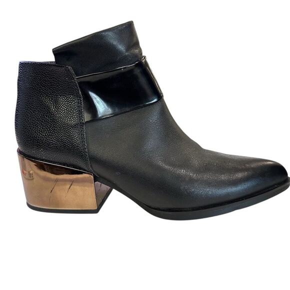 Circus by Sam Edelman Women's Black Leather Ankle Booties - size 8 - Picture 8 of 10